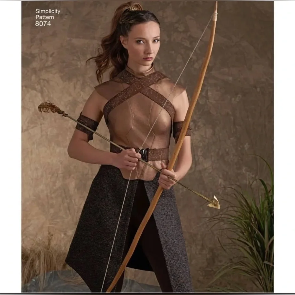 Plus SZ Simplicity 8074 Warrior Costume Sewing Pattern Plus Size 14–22  Cosplay